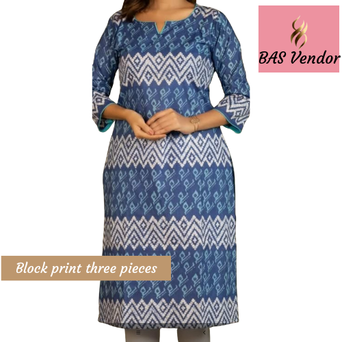 Block print three pieces 10