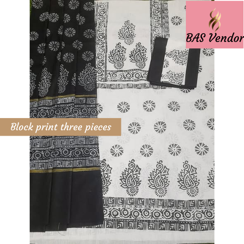 Block print three pieces 13